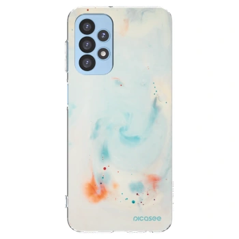 Picasee silikonový průhledný obal pro Samsung Galaxy A23 A235F 4G - Splash