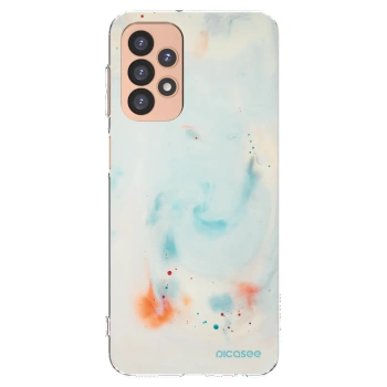 Picasee silikonový průhledný obal pro Samsung Galaxy A23 A236B 5G - Splash