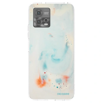 Picasee silikonový průhledný obal pro Motorola Moto G72 - Splash