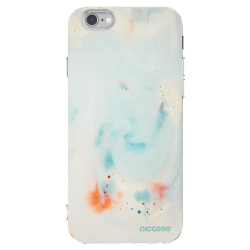 Picasee silikonový průhledný obal pro Apple iPhone 6/6S - Splash