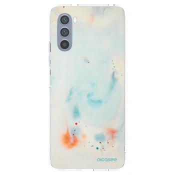 Picasee silikonový průhledný obal pro Motorola Moto G62 - Splash