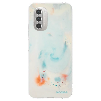 Picasee silikonový průhledný obal pro Motorola Moto G51 - Splash