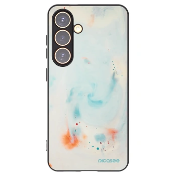 Picasee silikonový černý obal pro Samsung Galaxy S24 S921B 5G - Splash