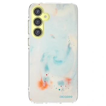 Picasee silikonový průhledný obal pro Samsung Galaxy A35 5G A356B - Splash
