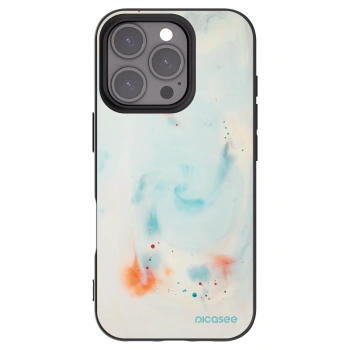 Picasee silikonový černý obal pro Apple iPhone 16 Pro - Splash
