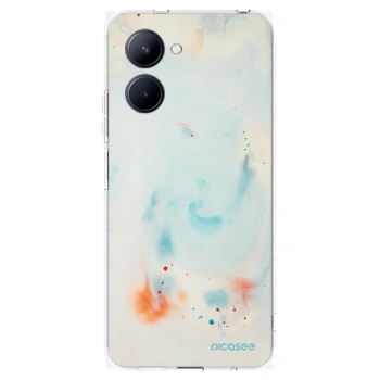 Picasee silikonový průhledný obal pro Realme C33 (2023) - Splash