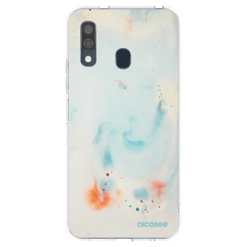 Picasee silikonový průhledný obal pro Samsung Galaxy A40 A405F - Splash
