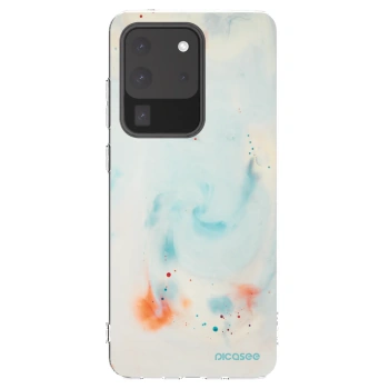 Picasee silikonový průhledný obal pro Samsung Galaxy S20 Ultra 5G G988F - Splash