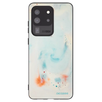Picasee silikonový černý obal pro Samsung Galaxy S20 Ultra 5G G988F - Splash