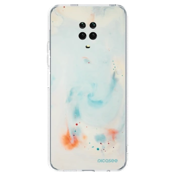 Picasee silikonový průhledný obal pro Xiaomi Redmi Note 9 Pro - Splash