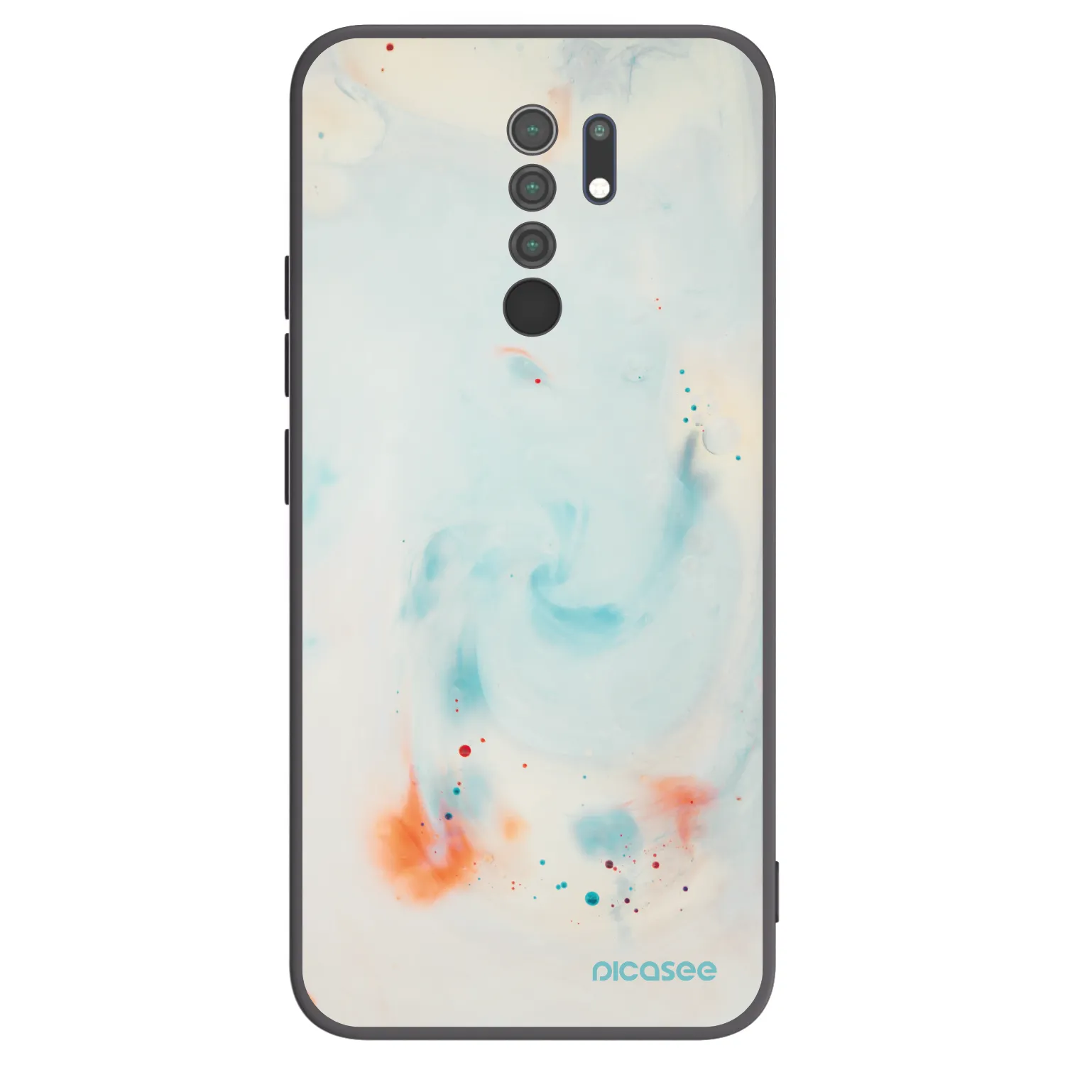 Picasee silikonový černý obal pro Xiaomi Redmi 9 - Splash