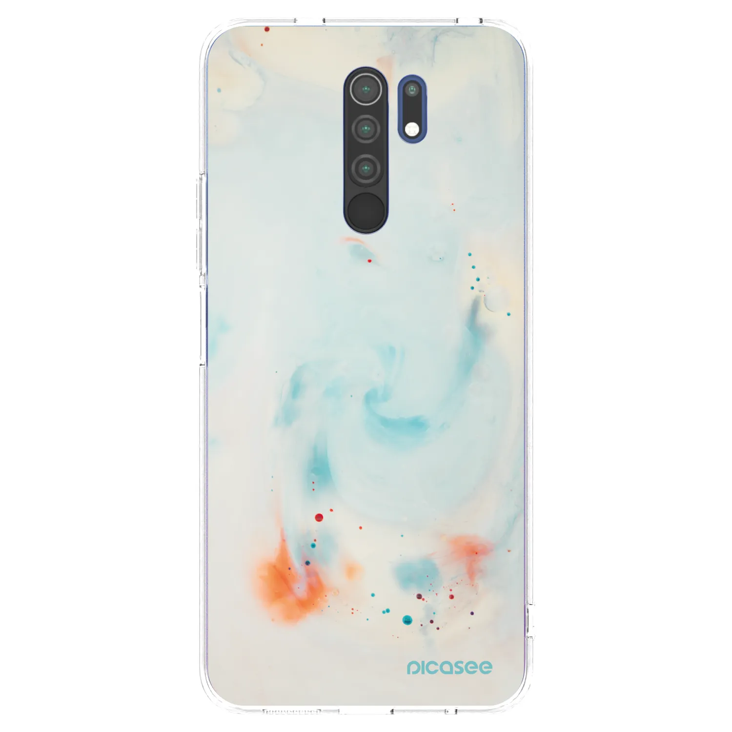 Picasee silikonový průhledný obal pro Xiaomi Redmi 9 - Splash