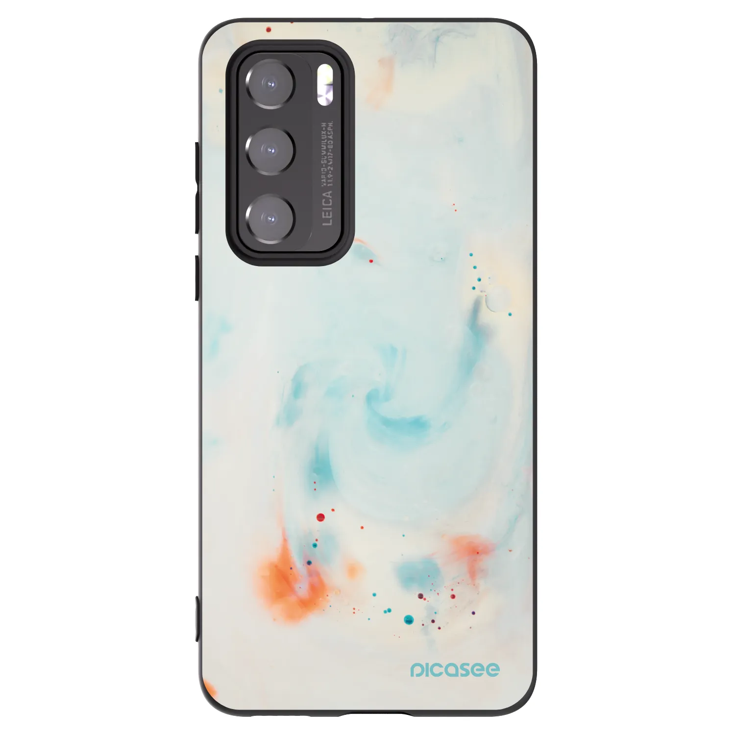 Picasee silikonový černý obal pro Huawei P40 - Splash