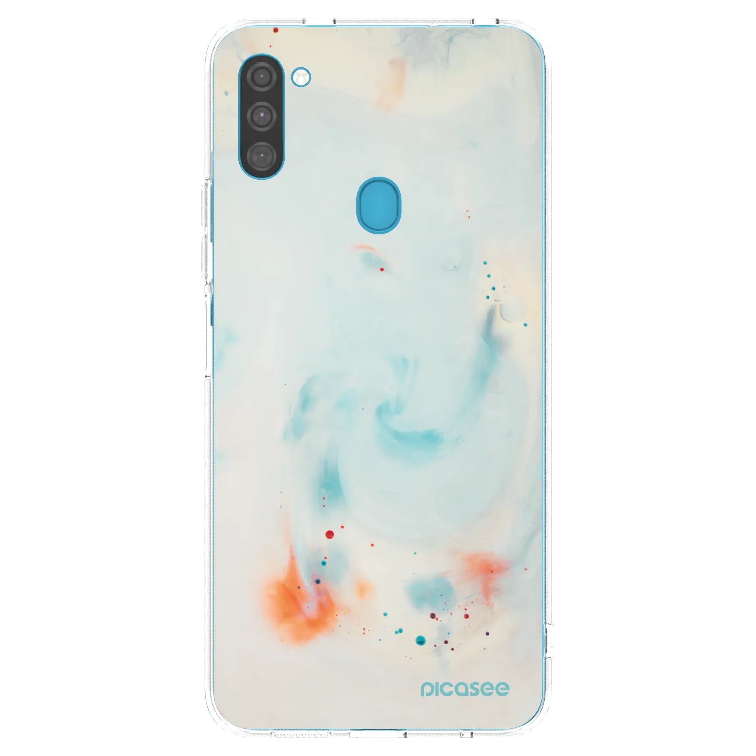 Picasee silikonový průhledný obal pro Samsung Galaxy M11 - Splash