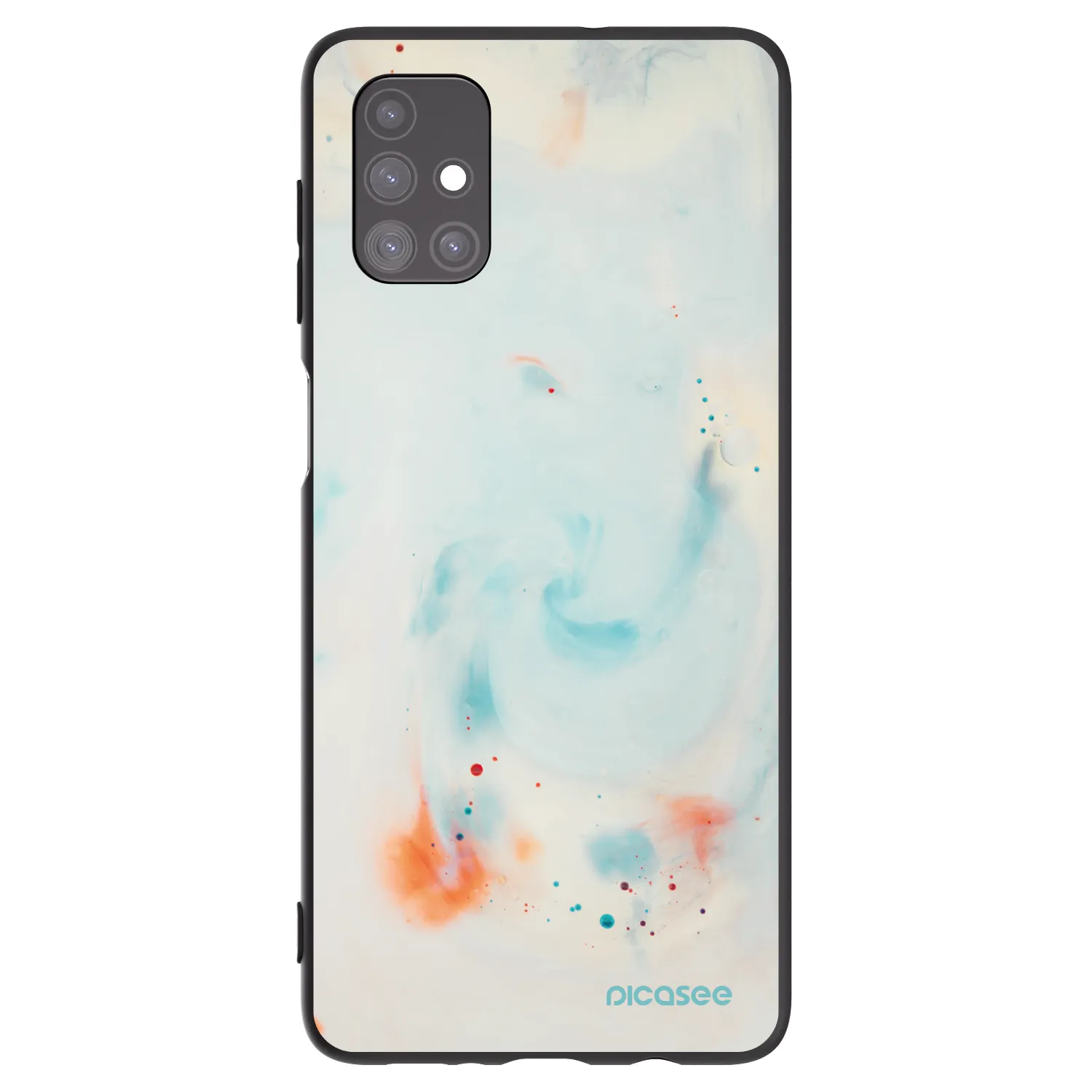Picasee silikonový černý obal pro Samsung Galaxy M51 M515F - Splash