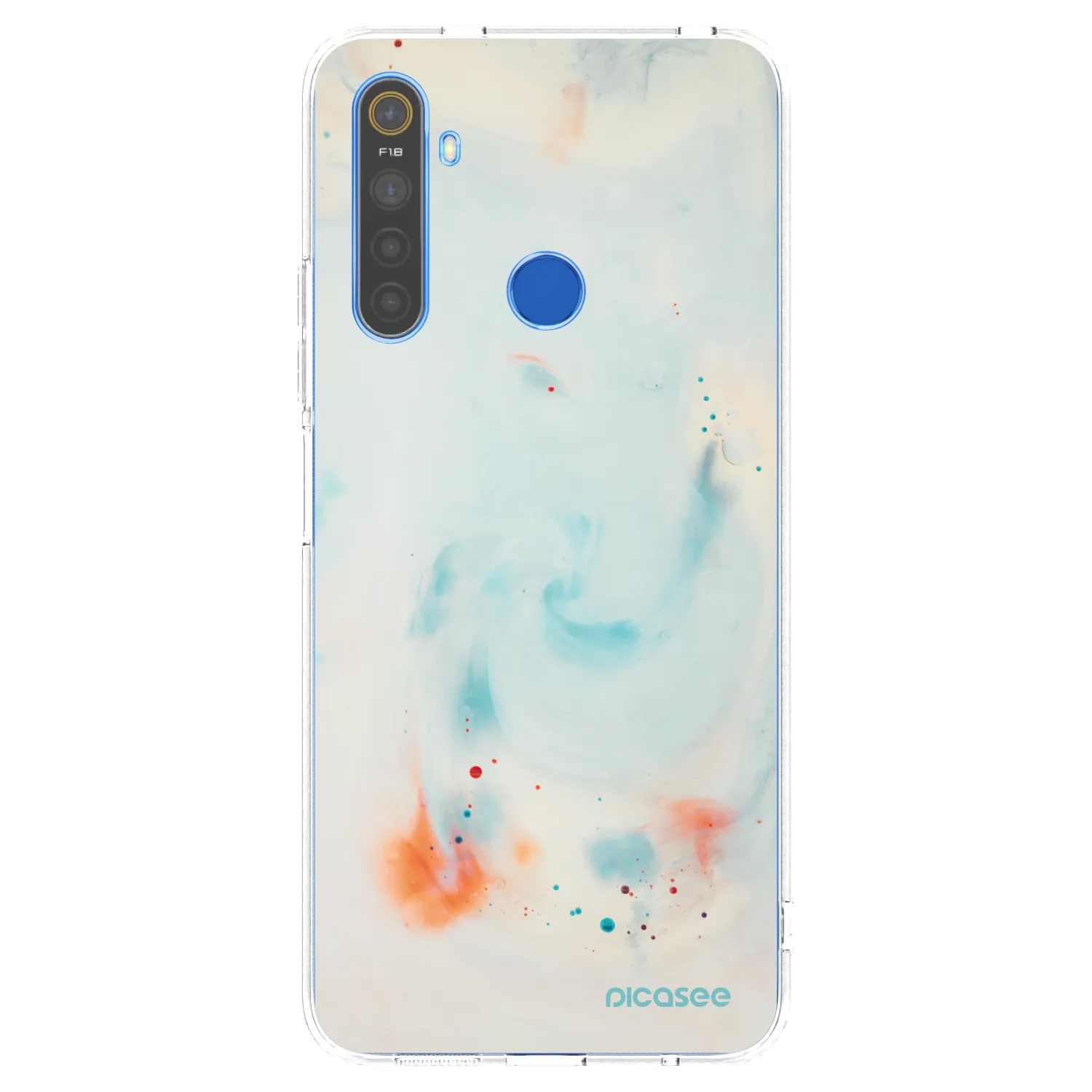 Picasee silikonový průhledný obal pro Realme 5 - Splash