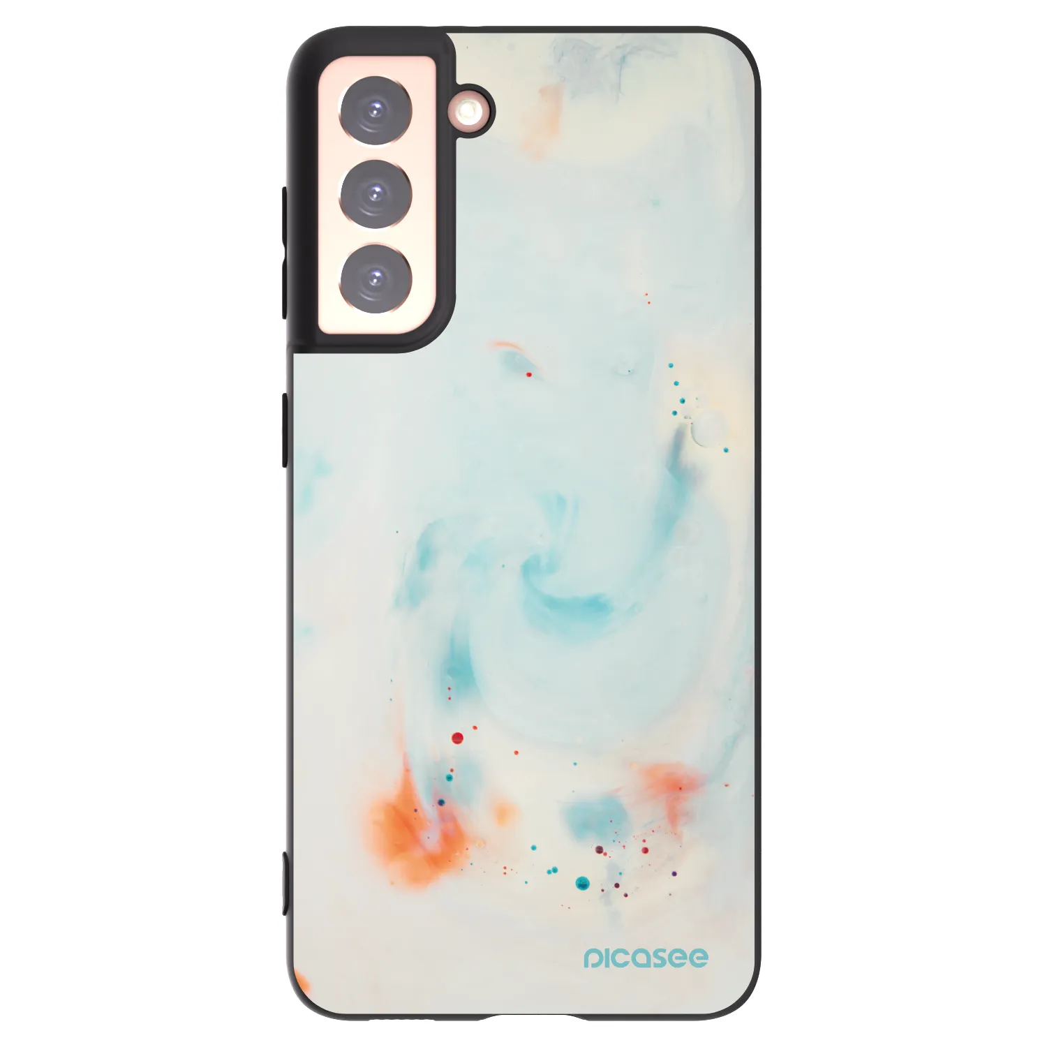 Picasee silikonový černý obal pro Samsung Galaxy S21 5G G991B - Splash