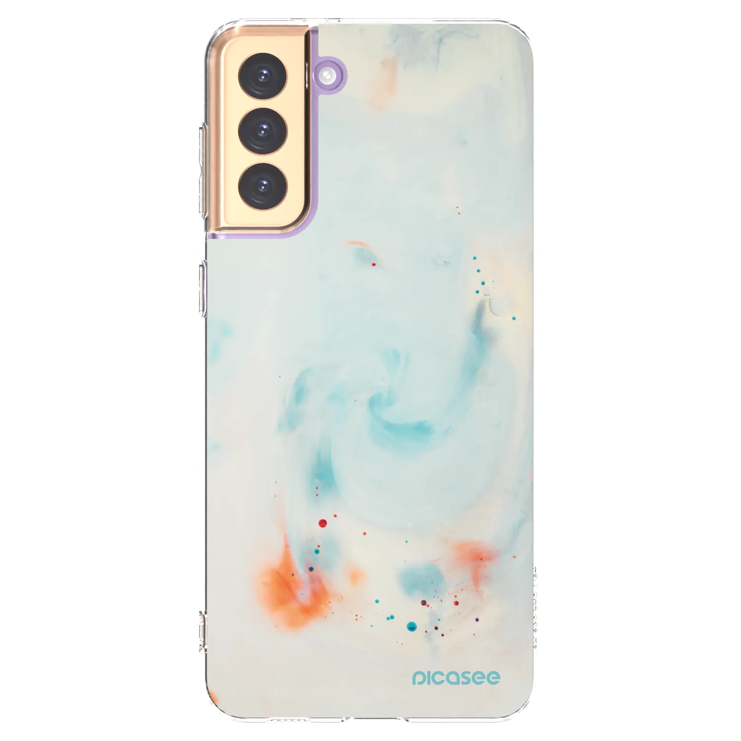Picasee silikonový průhledný obal pro Samsung Galaxy S21+ 5G G996F - Splash