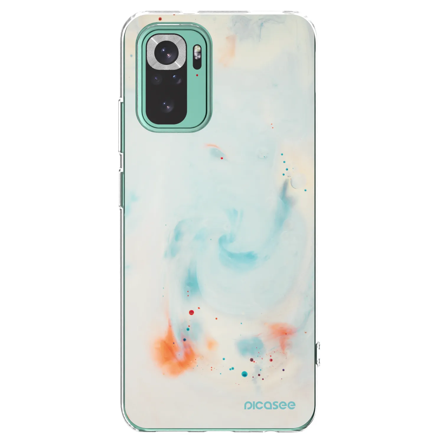Picasee silikonový průhledný obal pro Xiaomi Redmi Note 10 Pro - Splash