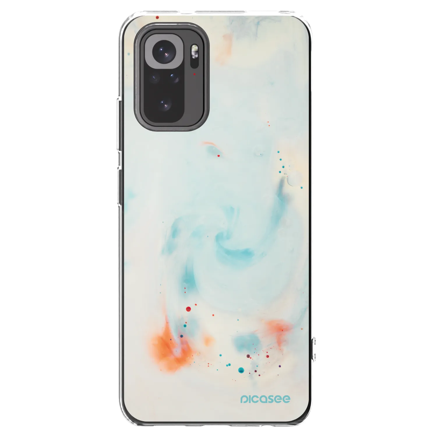 Picasee silikonový průhledný obal pro Xiaomi Redmi Note 10S - Splash