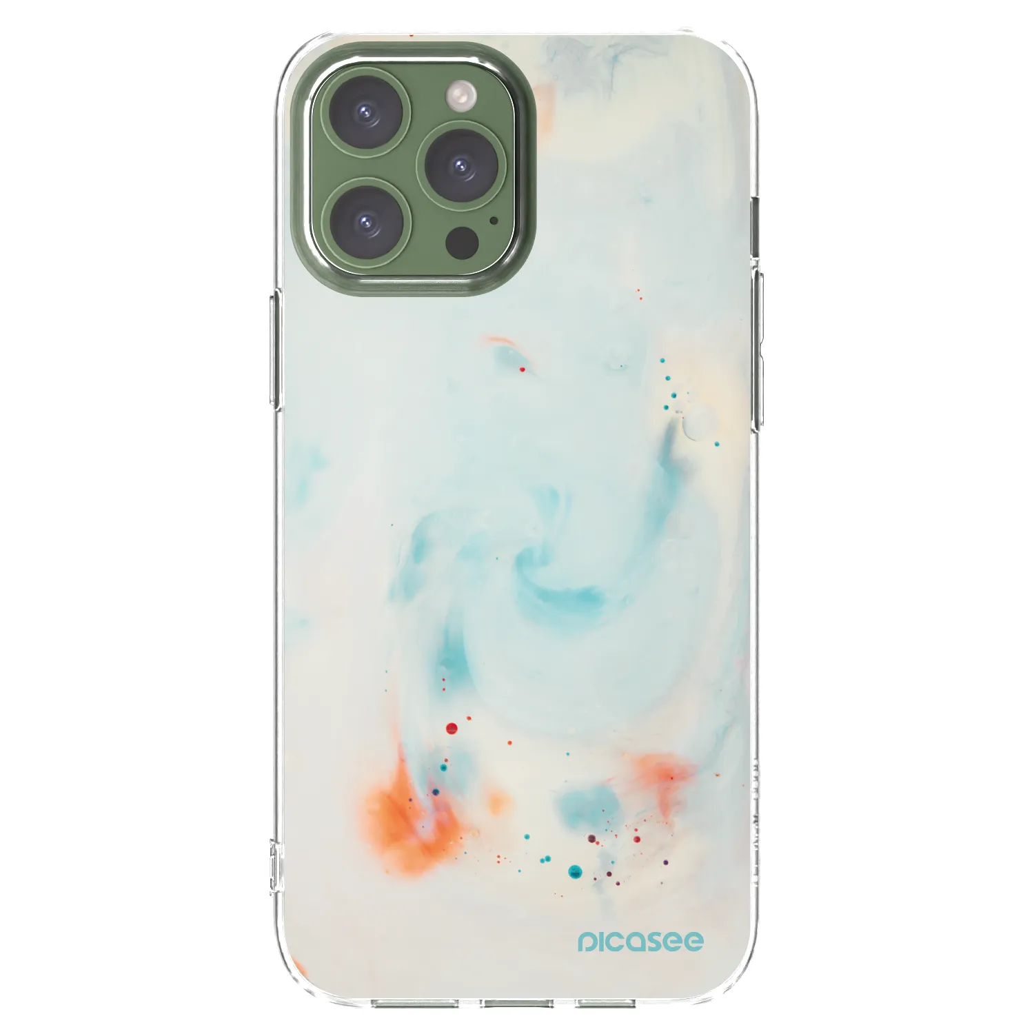 Picasee silikonový průhledný obal pro Apple iPhone 13 Pro Max - Splash