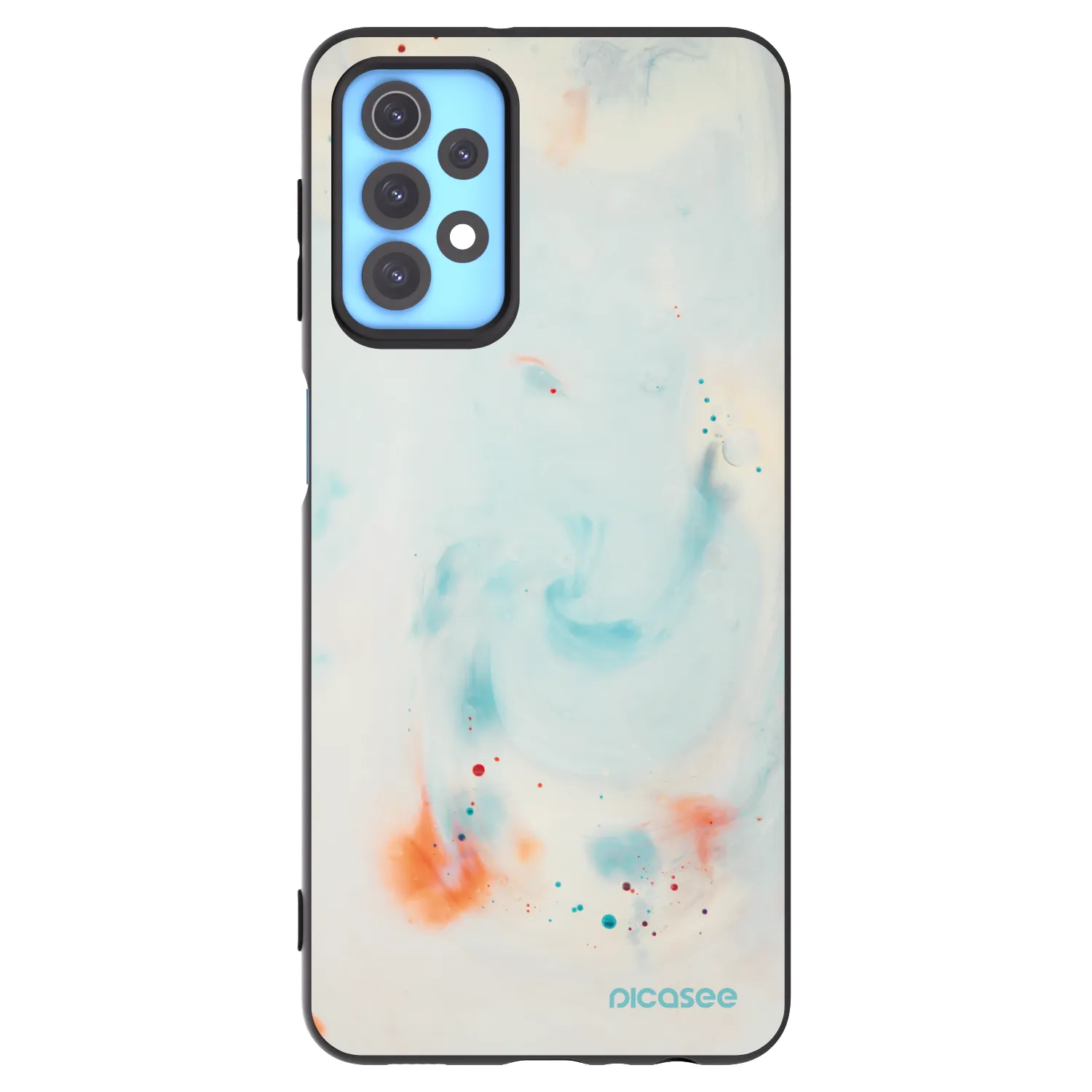 Picasee silikonový černý obal pro Samsung Galaxy A32 4G SM-A325F - Splash