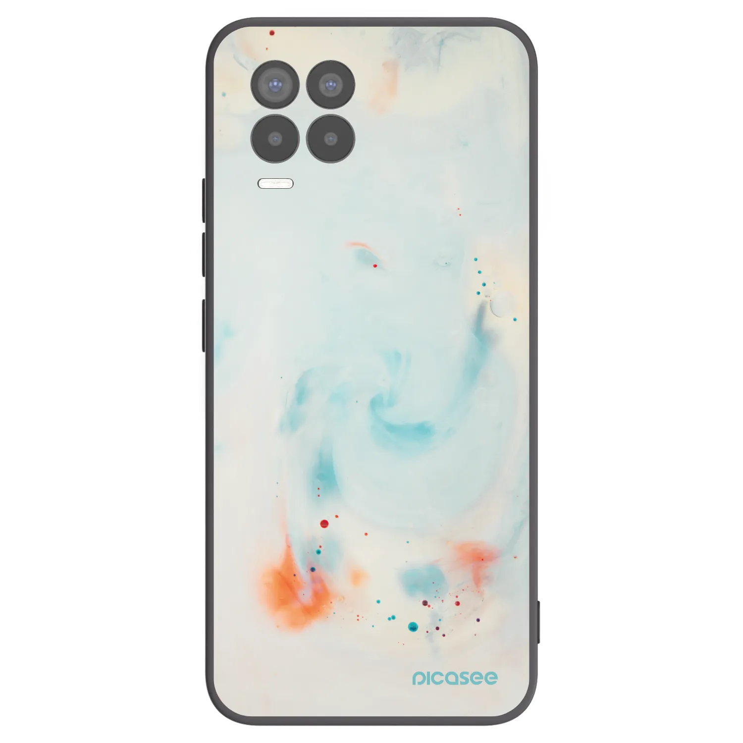 Picasee silikonový černý obal pro Realme 8 Pro - Splash