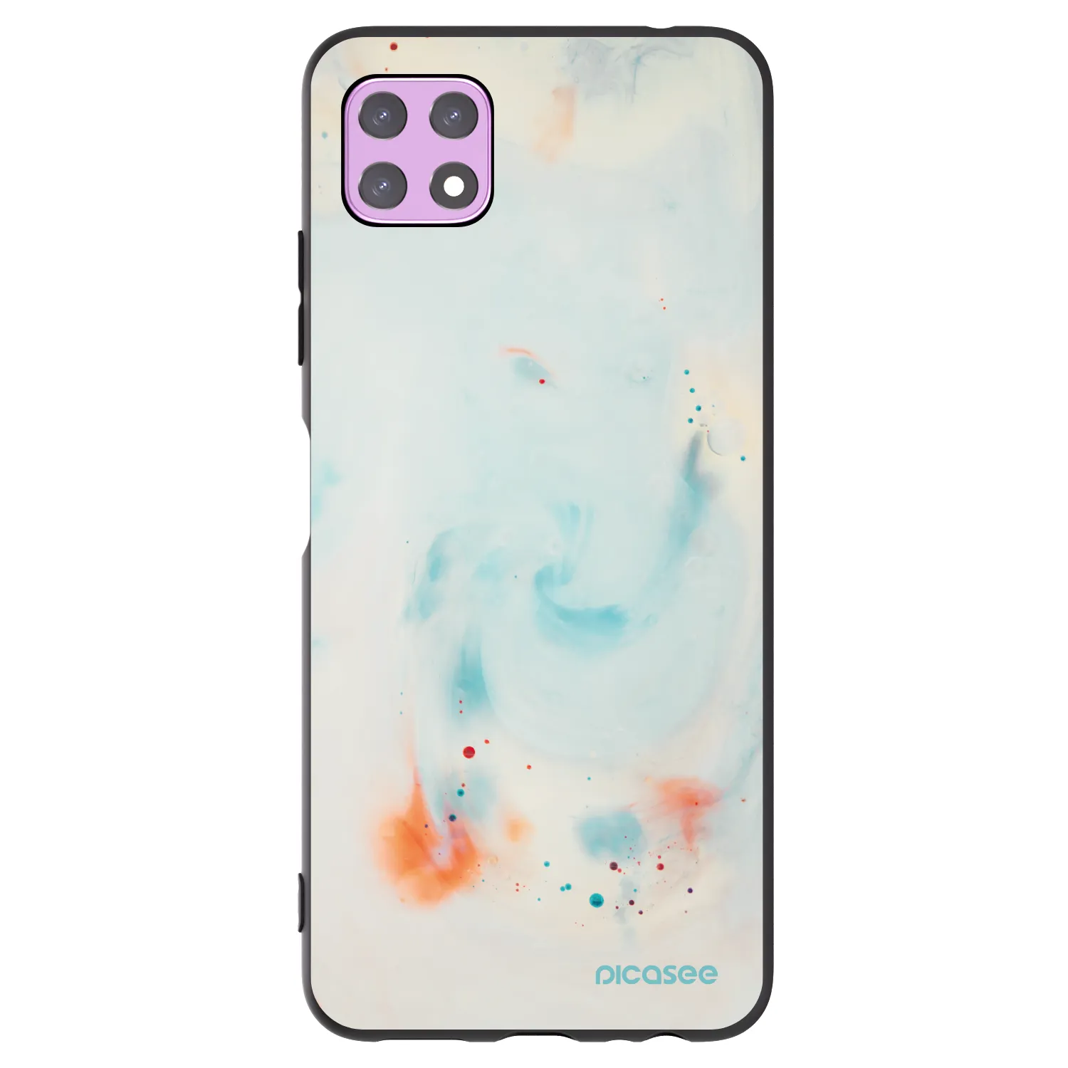 Picasee silikonový černý obal pro Samsung Galaxy A22 A226B 5G - Splash