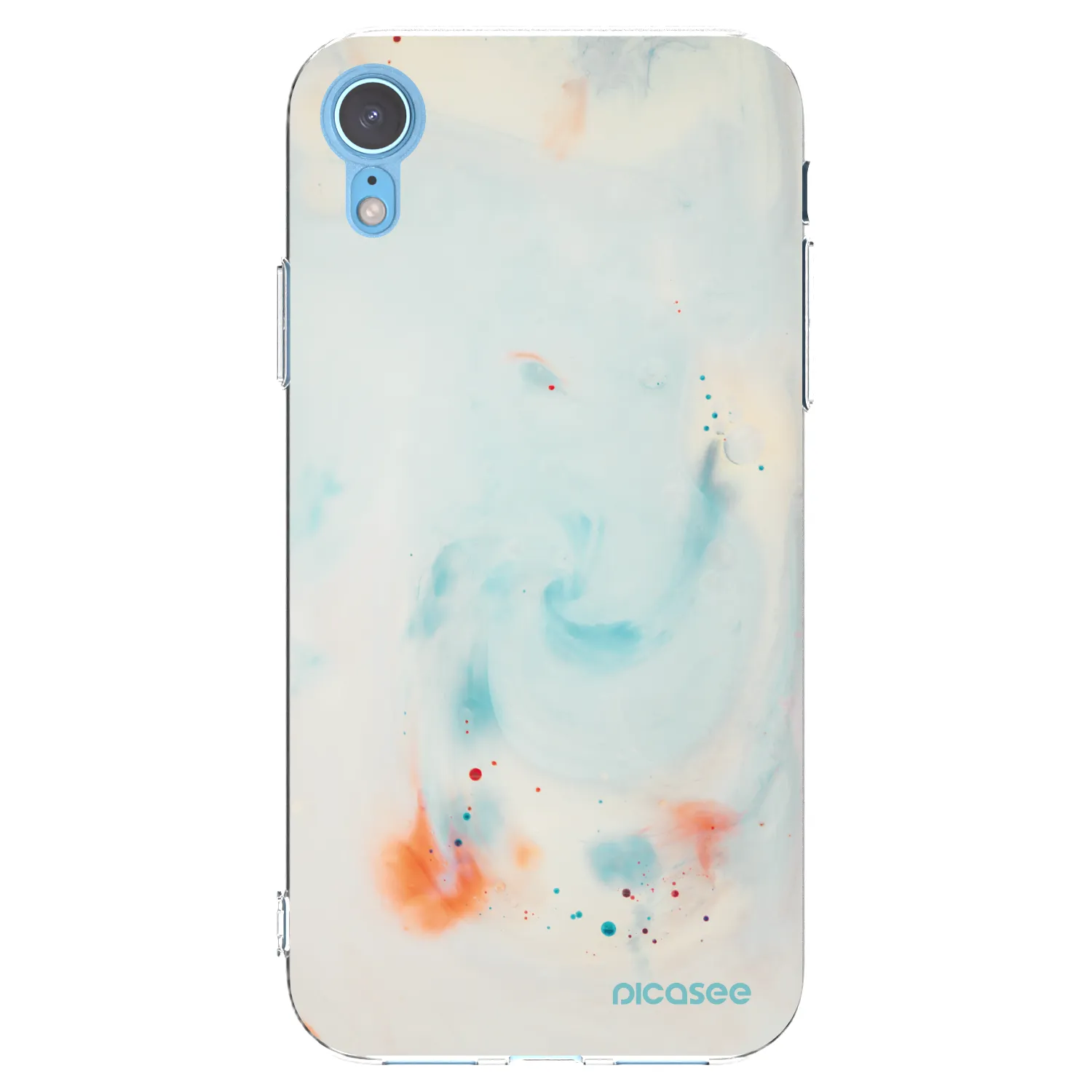 Picasee silikonový průhledný obal pro Apple iPhone XR - Splash