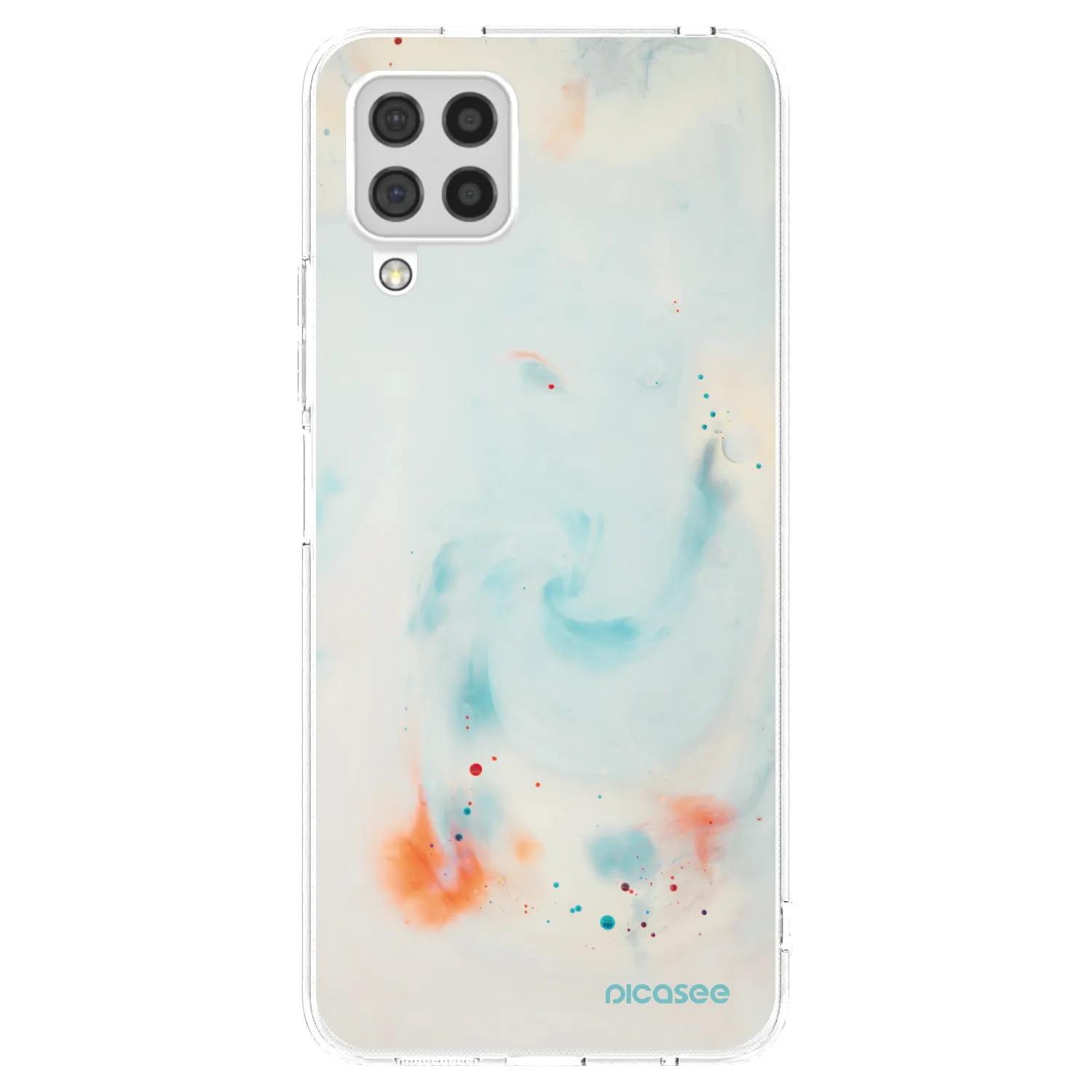 Picasee silikonový průhledný obal pro Samsung Galaxy A22 A225F 4G - Splash