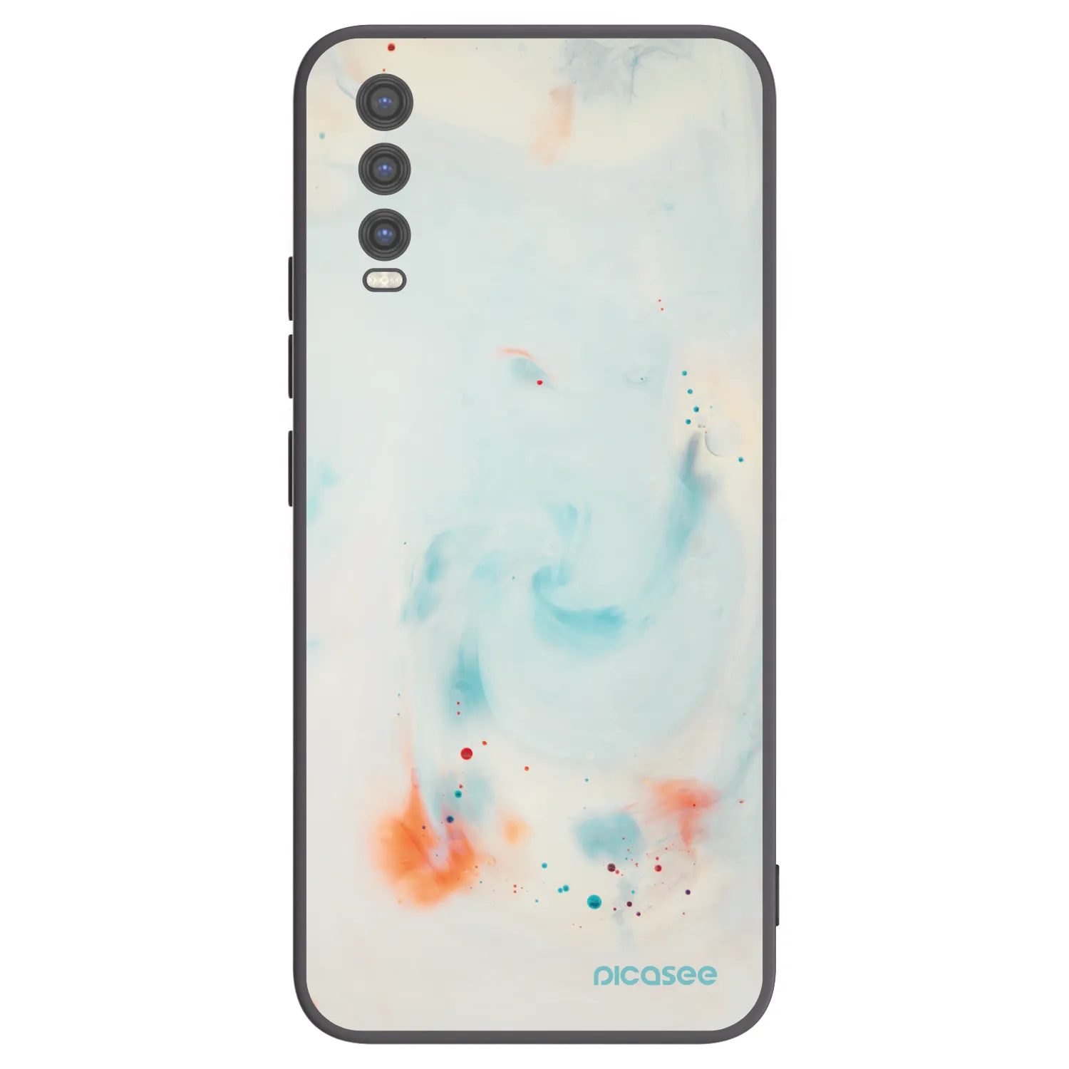 Picasee silikonový černý obal pro Vivo Y20s - Splash