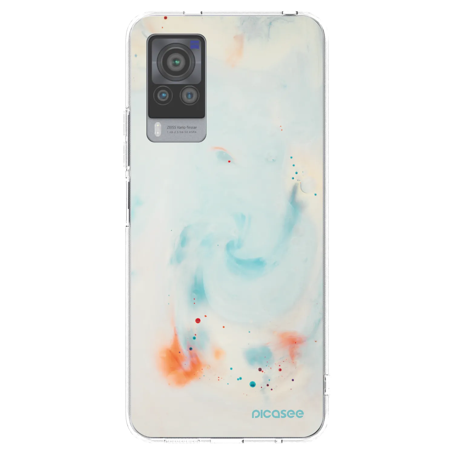 Picasee silikonový průhledný obal pro Vivo X60 Pro 5G - Splash