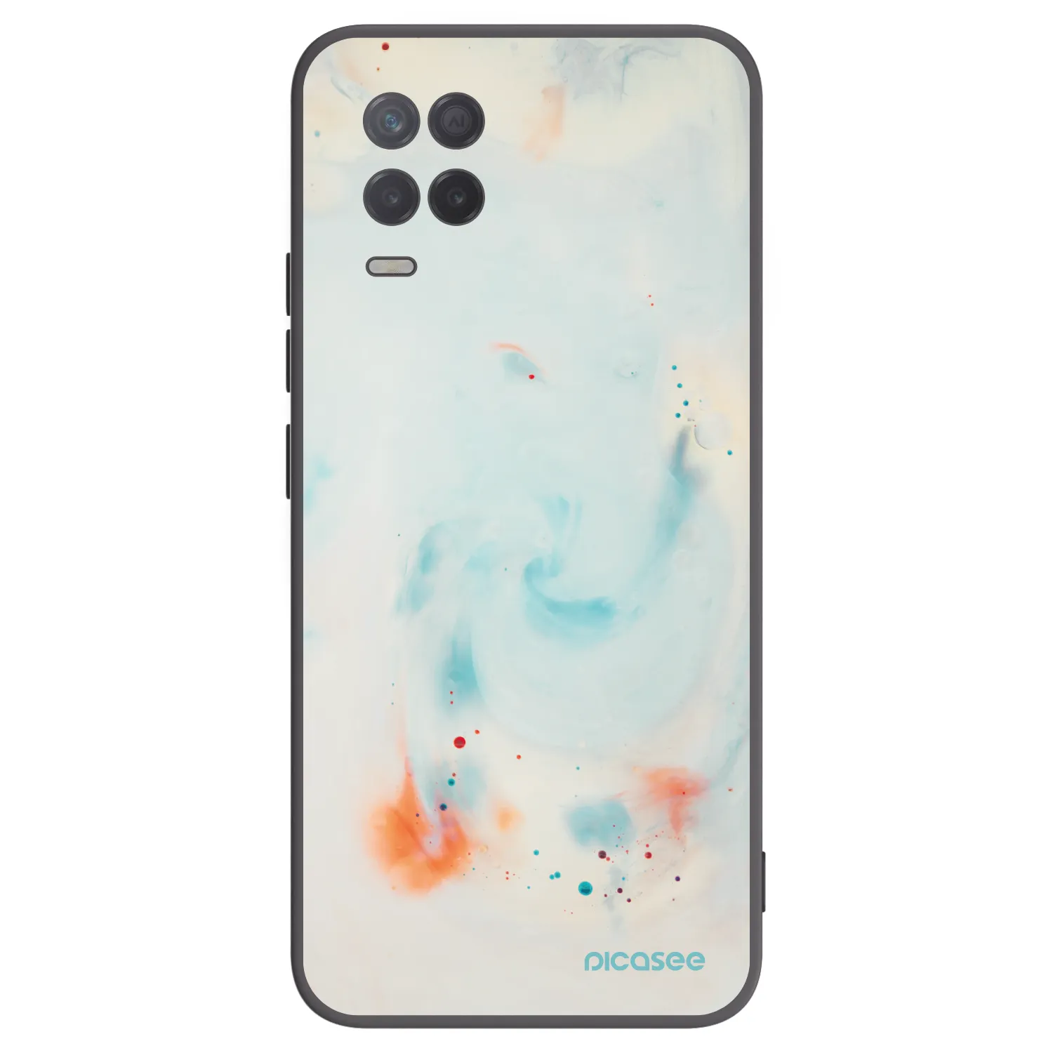 Picasee silikonový černý obal pro Realme 8 5G - Splash