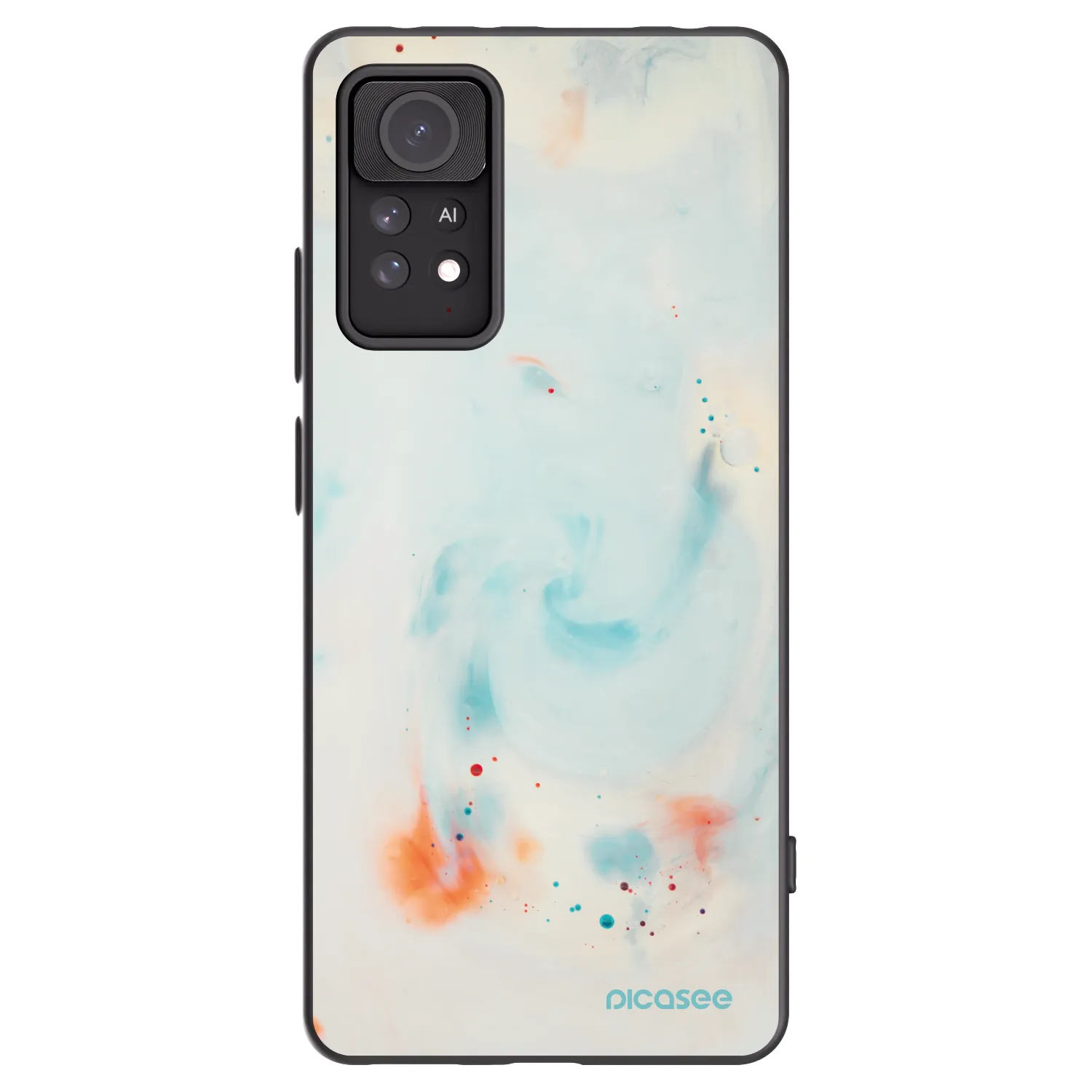 Picasee silikonový černý obal pro Xiaomi Redmi Note 11 Pro 5G - Splash