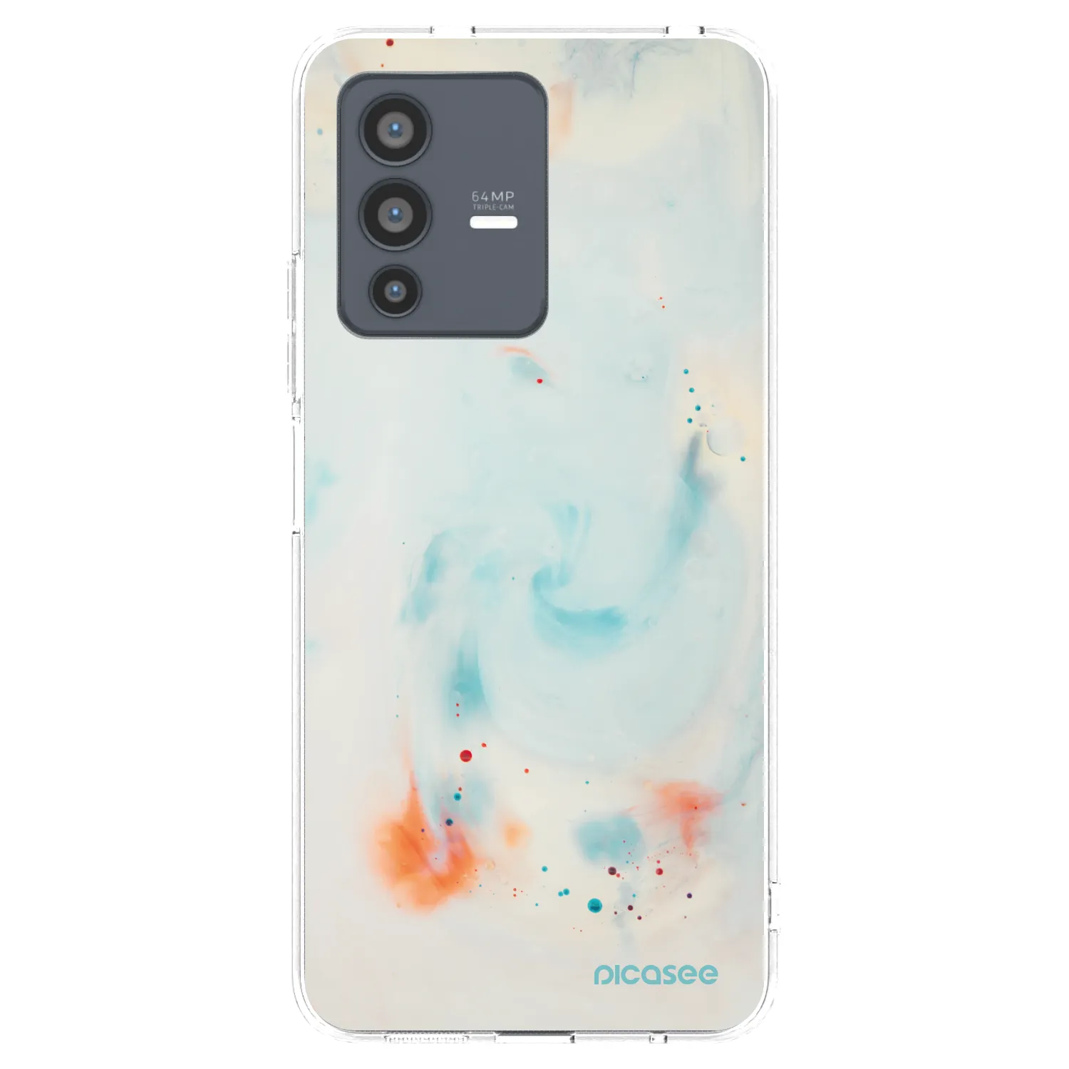 Picasee silikonový průhledný obal pro Vivo V23 5G - Splash