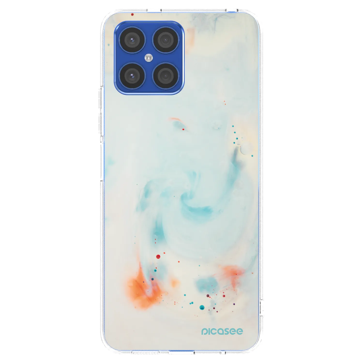 Picasee silikonový průhledný obal pro Honor X8 4G - Splash