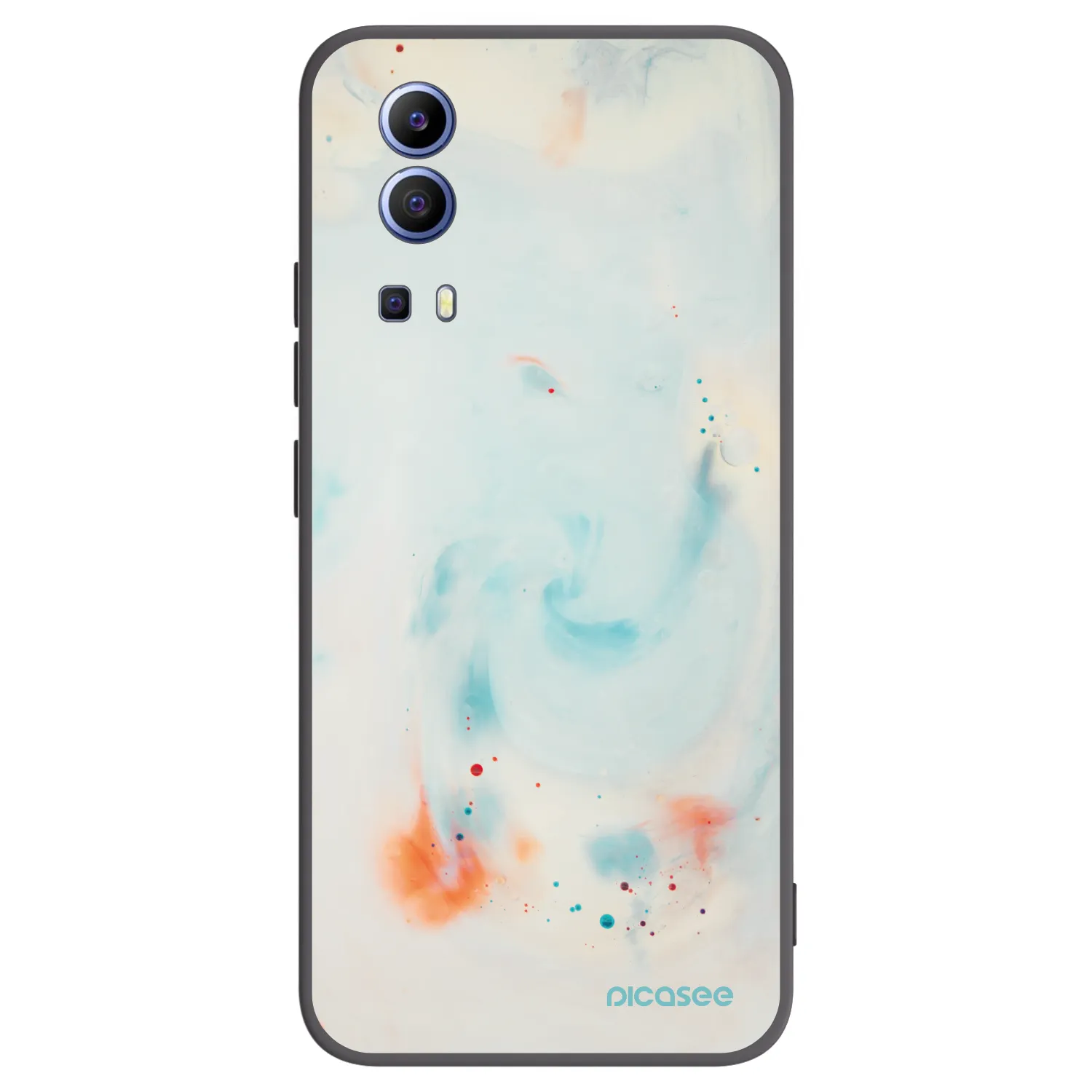 Picasee silikonový černý obal pro Vivo Y52 5G - Splash