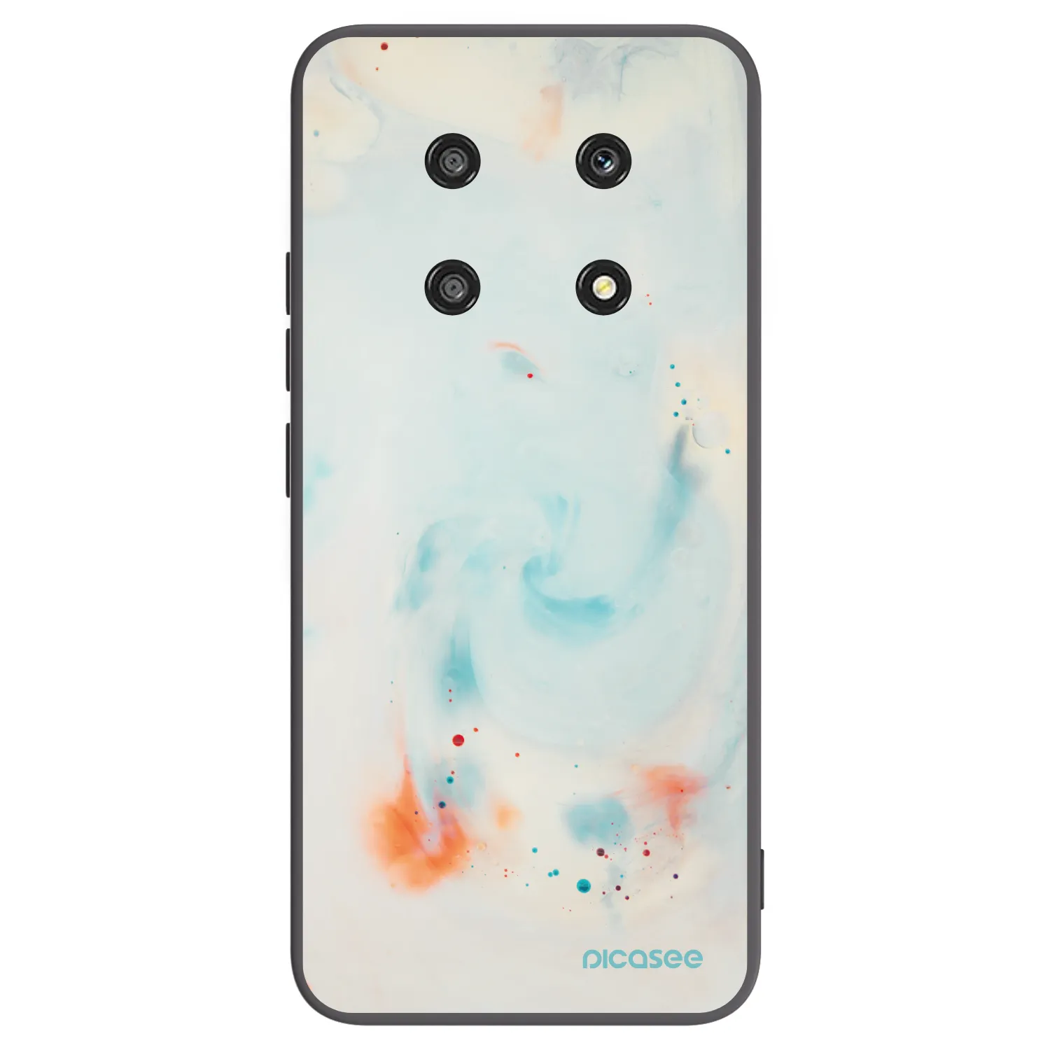 Picasee silikonový černý obal pro Honor Magic4 Lite 5G - Splash