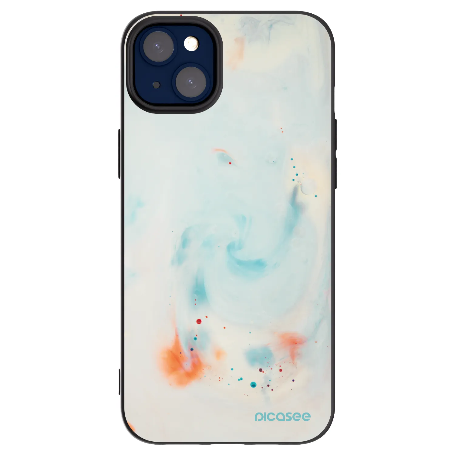 Picasee silikonový černý obal pro Apple iPhone 14 Plus - Splash