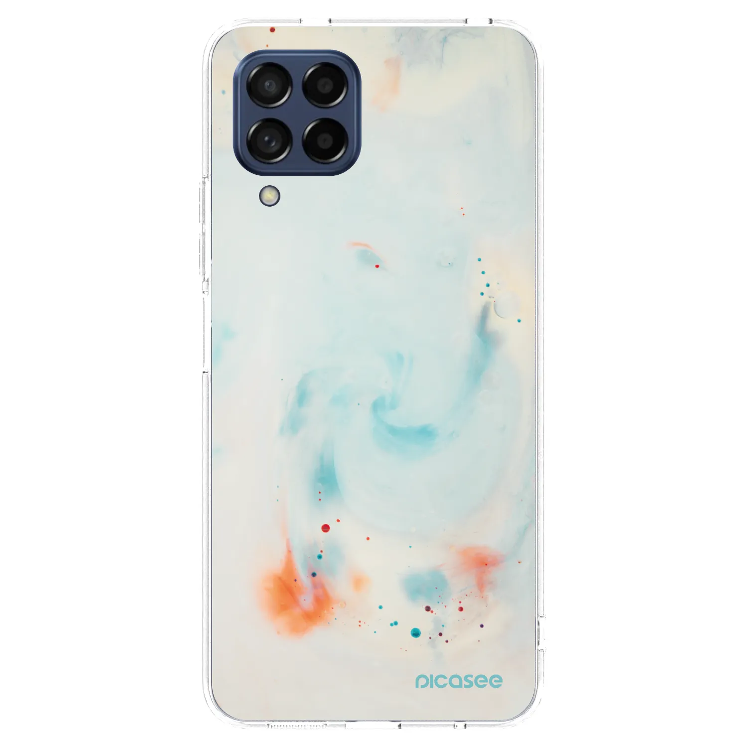 Picasee silikonový průhledný obal pro Samsung Galaxy M53 5G - Splash