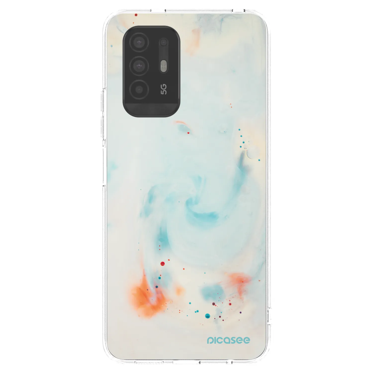 Picasee silikonový průhledný obal pro OPPO A94 5G - Splash