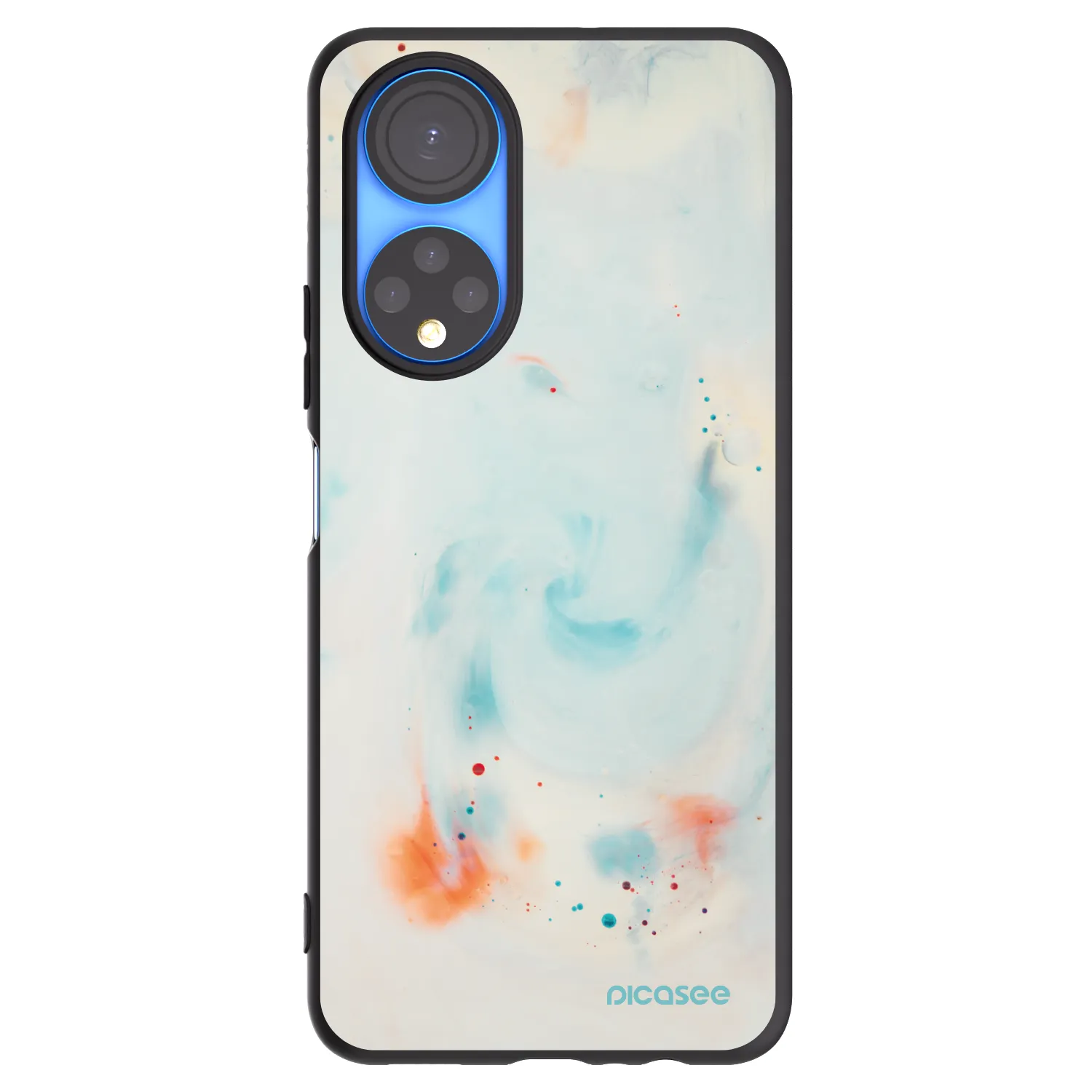 Picasee silikonový černý obal pro Honor X7 - Splash
