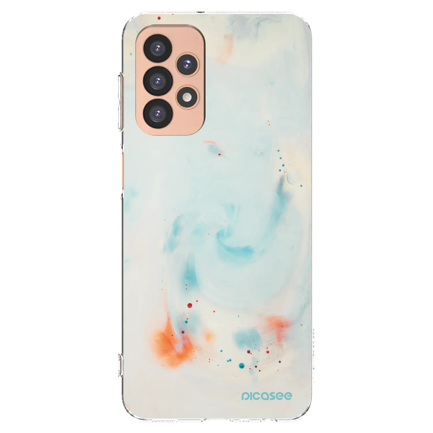 Picasee silikonový průhledný obal pro Samsung Galaxy A23 A236B 5G - Splash