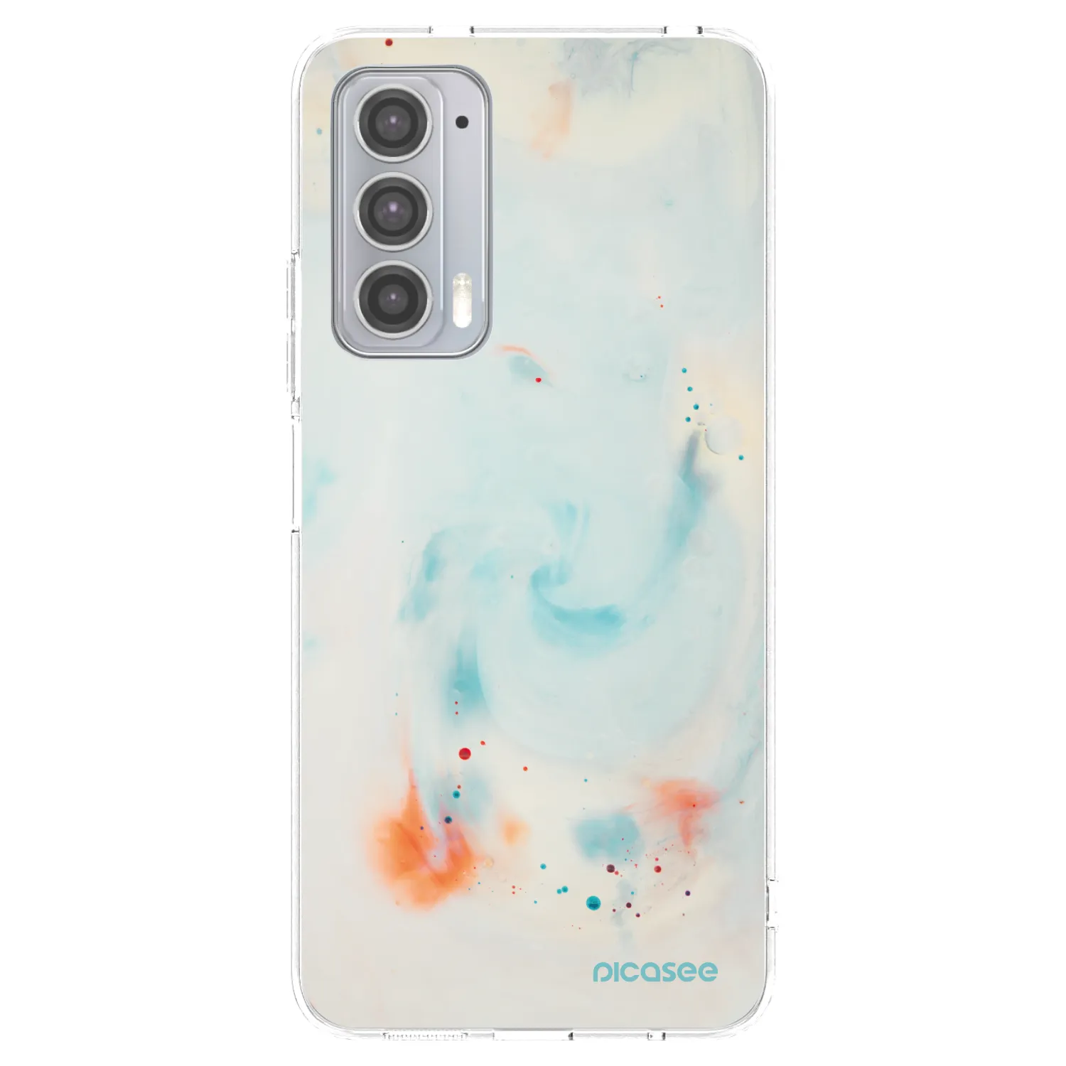 Picasee silikonový průhledný obal pro Motorola Edge 20 - Splash