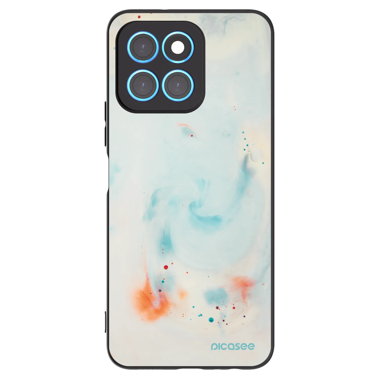 Picasee silikonový černý obal pro Honor X8 5G - Splash