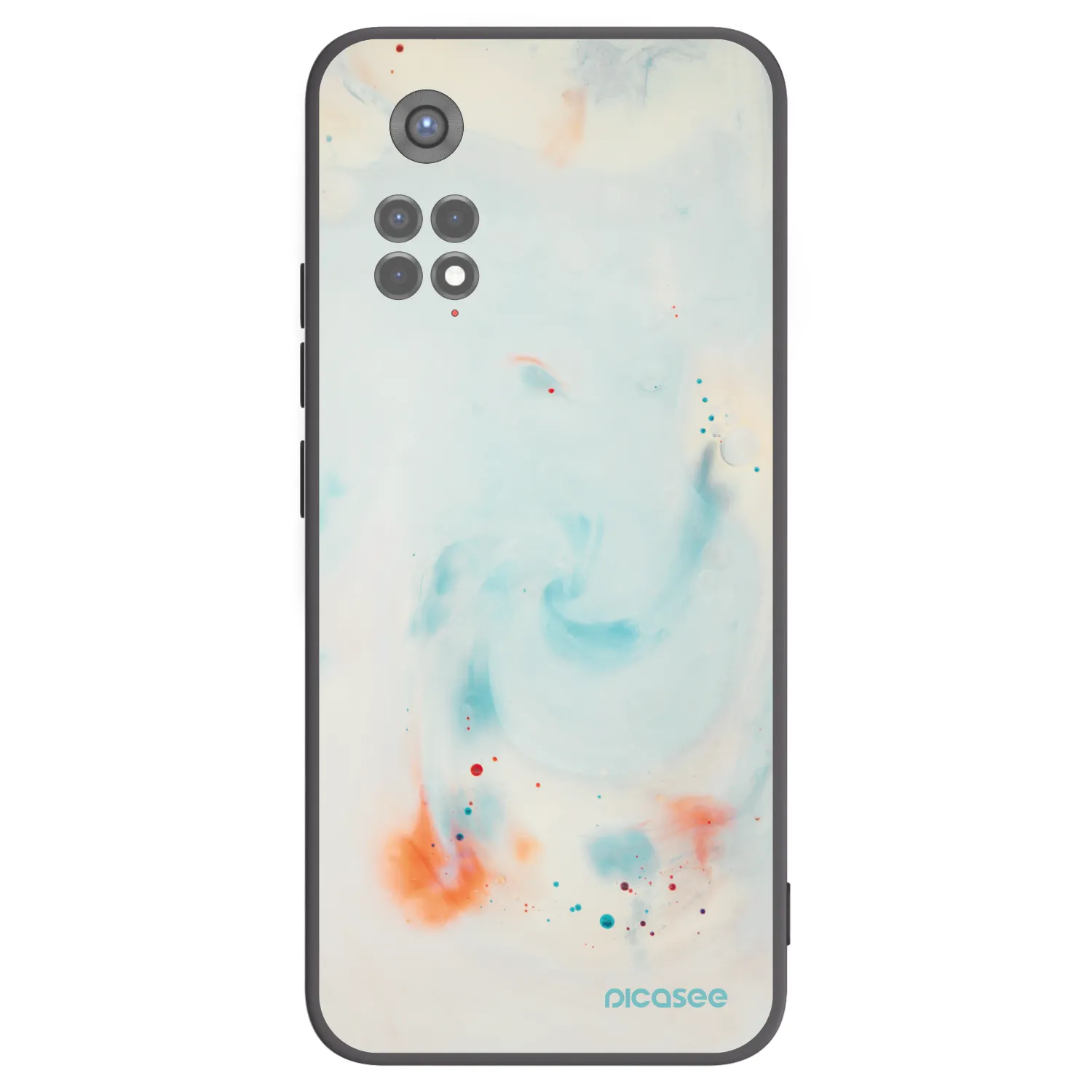Picasee silikonový černý obal pro Xiaomi Redmi Note 11S 5G - Splash