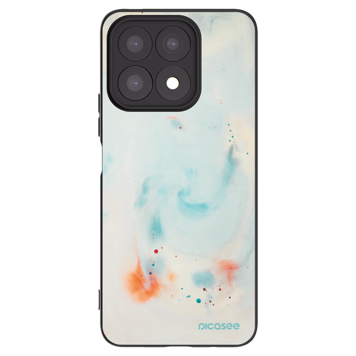 Picasee silikonový černý obal pro Honor X8a - Splash