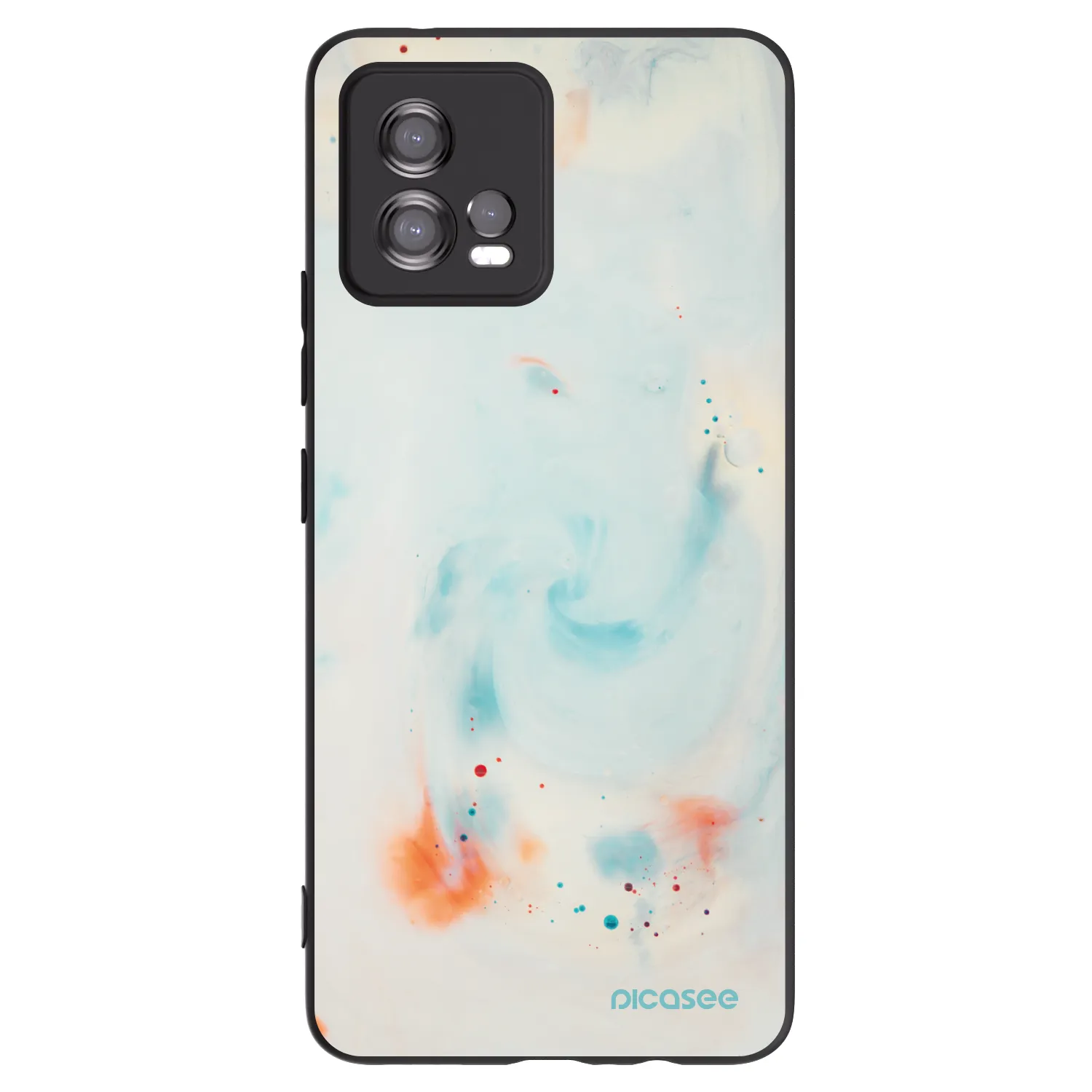 Picasee silikonový černý obal pro Motorola Moto G72 - Splash