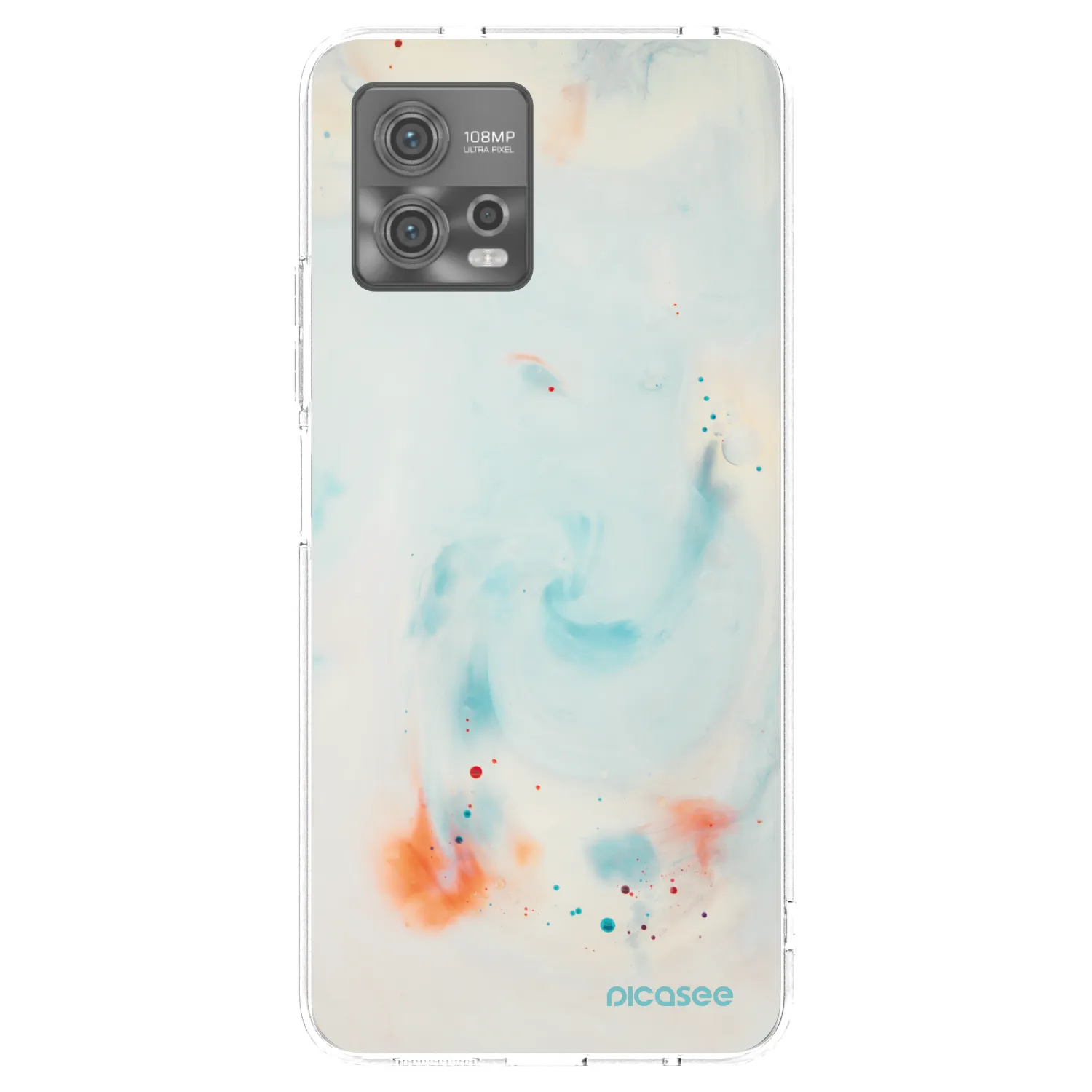 Picasee silikonový průhledný obal pro Motorola Moto G72 - Splash