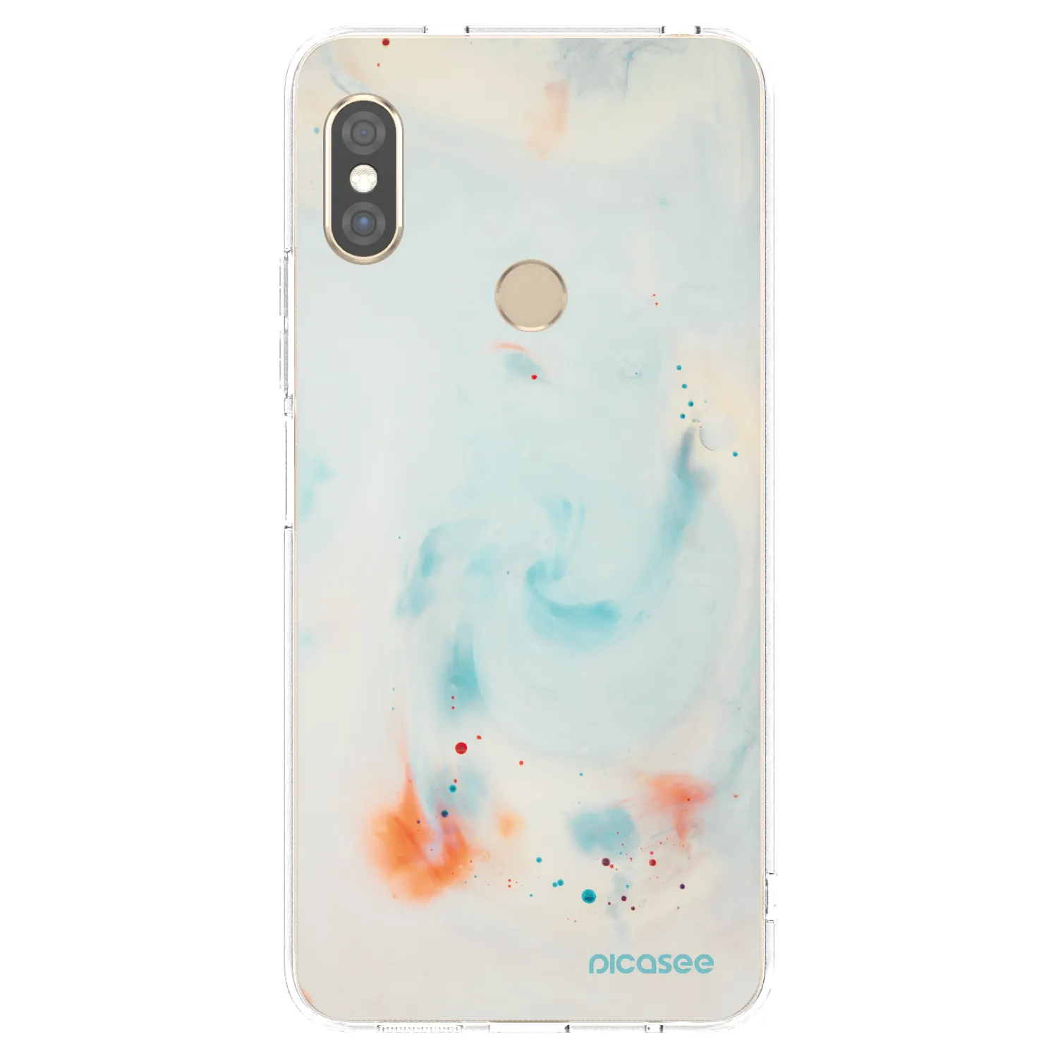 Picasee silikonový průhledný obal pro Xiaomi Redmi Note 5 Global - Splash